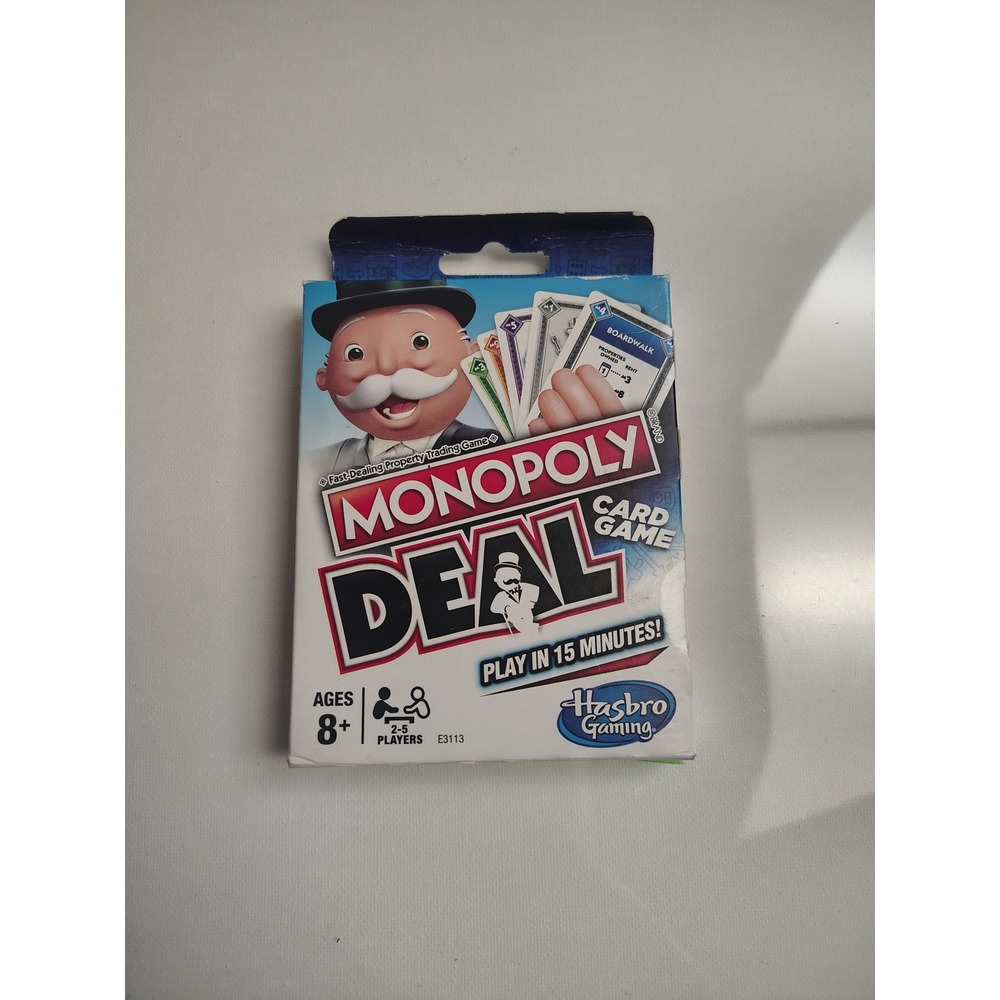 Hasbro Gaming Monopoly Deal Card Game E3113 Fast Property Trading Game Ages 8+